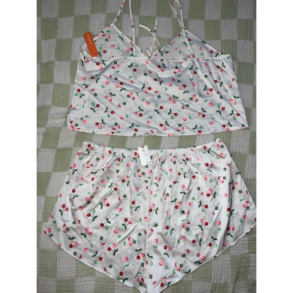 Cherry Print Women's Sleepwear Set - Picture 2 of 2